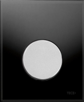 TECEloop Urinal, панель смыва для писсуара стеклянная. Стекло черное, клавиша хром матовый. 9242655